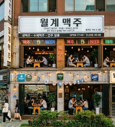 광산구 월계동 분위기 뷰 좋은 호프